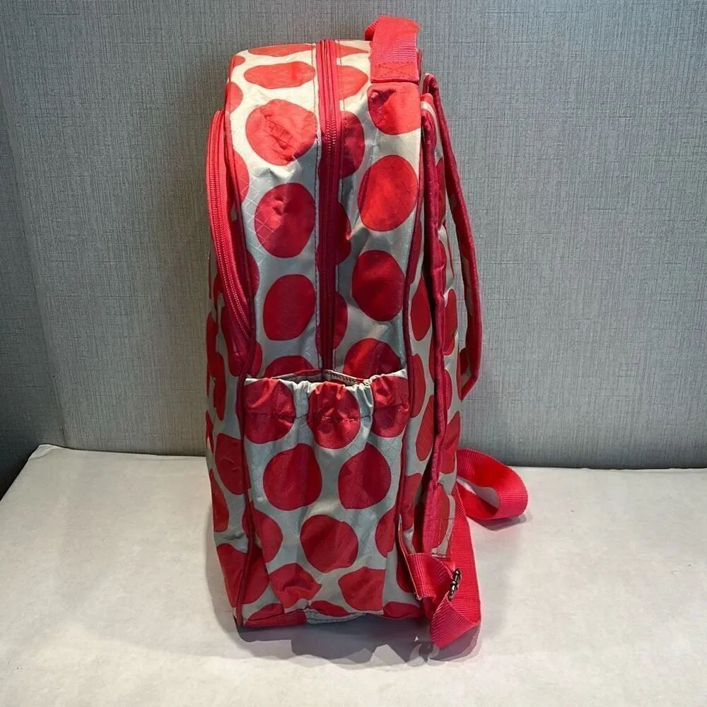 thirty-one Pink Gray Polka Dot Backpack 